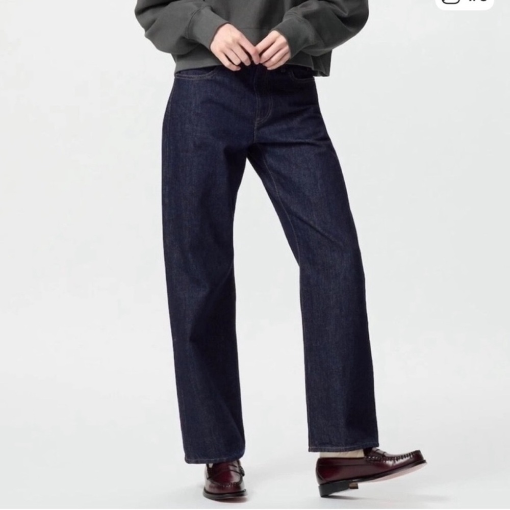 ⚡️SOLD⚡️ JW ANDERSON x Uniqlo Women's NAVY Straight Leg Jeans